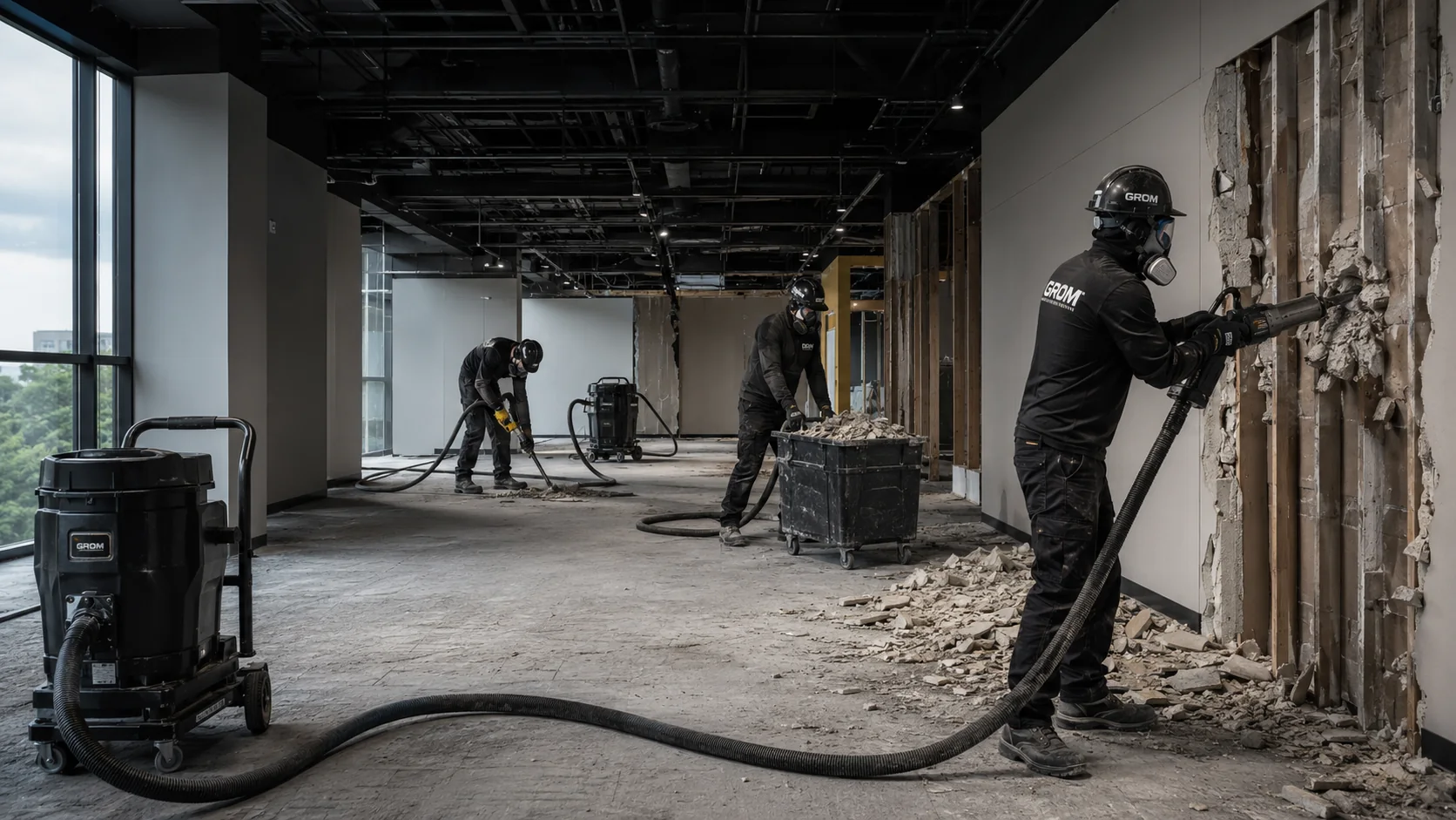 Interior demolition work
